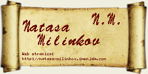 Nataša Milinkov vizit kartica